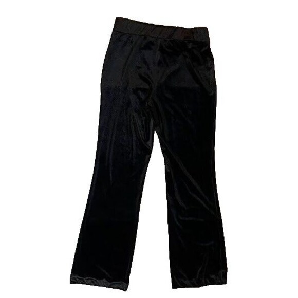 Melissa Paige Pants XS Black Velvet Pull-On Straight Leg Dressy Holiday Glam* - Picture 7 of 8